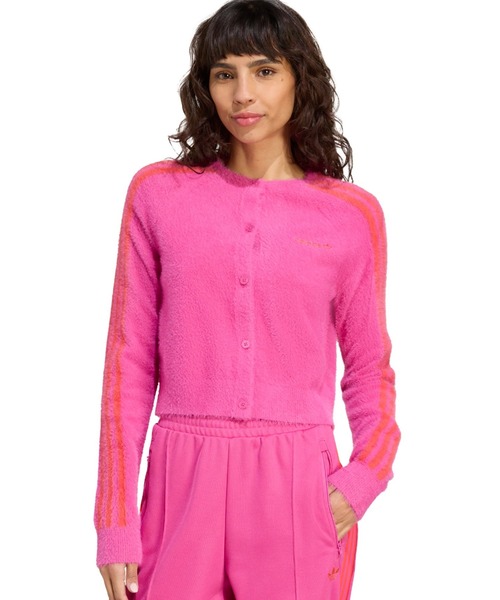 adidas FLUFFY KNITTED CARDIGAN / アディダス フラフィー ニット