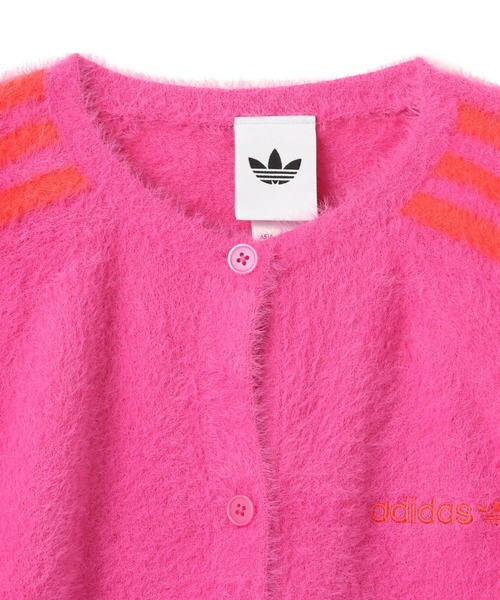 adidas FLUFFY KNITTED CARDIGAN / アディダス フラフィー ニット