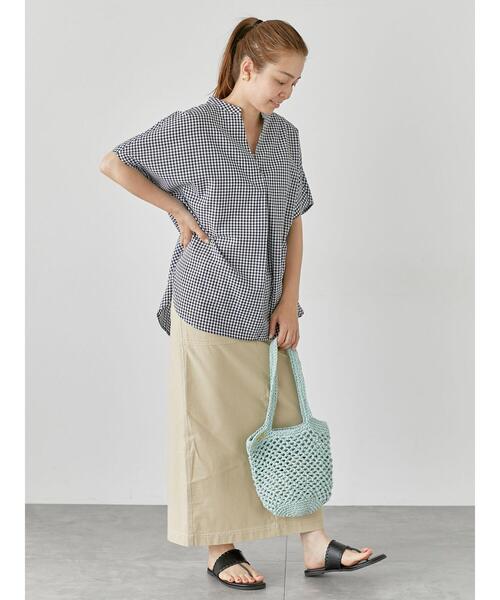 Lugnoncure（ルノンキュール）の「【イージーケア】ドルマンスキッパーブラウス（シャツ/ブラウス・レディース・ブラック/ホワイト/オフホワイト/キナリ・F）」の6枚目の写真