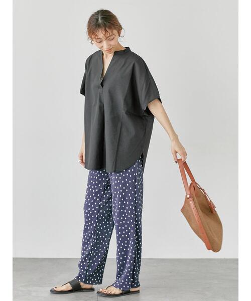 Lugnoncure（ルノンキュール）の「【イージーケア】ドルマンスキッパーブラウス（シャツ/ブラウス・レディース・ブラック/ホワイト/オフホワイト/キナリ・F）」の12枚目の写真