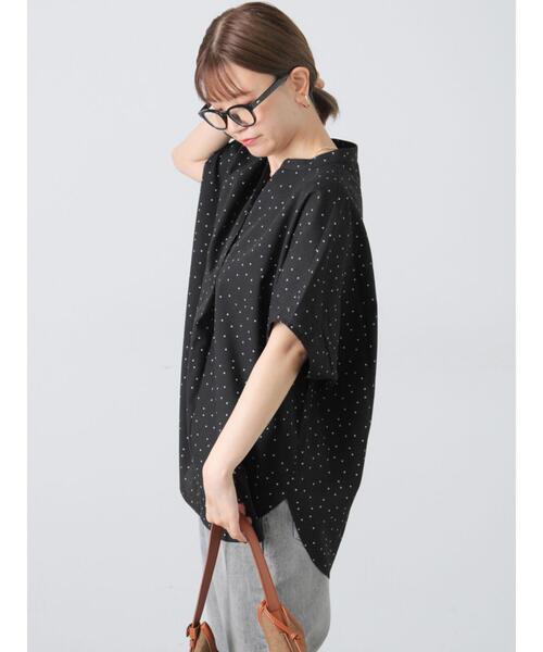 Lugnoncure（ルノンキュール）の「【イージーケア】ドルマンスキッパーブラウス（シャツ/ブラウス・レディース・ブラック/ホワイト/オフホワイト/キナリ・F）」の16枚目の写真