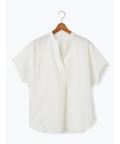 Lugnoncure（ルノンキュール）の「【イージーケア】ドルマンスキッパーブラウス（シャツ/ブラウス・レディース・ブラック/ホワイト/オフホワイト/キナリ・F）」の19枚目の写真