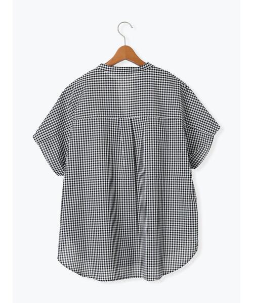 Lugnoncure（ルノンキュール）の「【イージーケア】ドルマンスキッパーブラウス（シャツ/ブラウス・レディース・ブラック/ホワイト/オフホワイト/キナリ・F）」の21枚目の写真