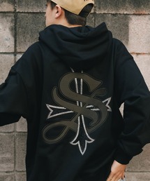 SupplieR 黒 パーカー フロントジッパー付き SupplieR 黒 パーカー フロントジッパー付き - メルカリ