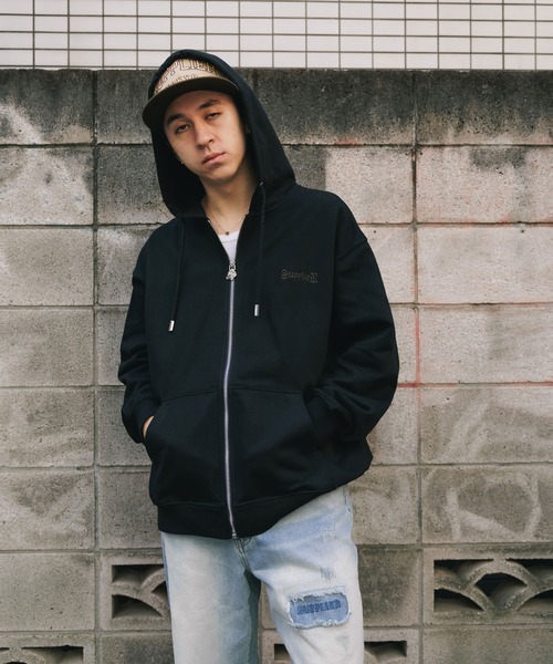 SUPPLIER/サプライヤー Cross Zip Hoodie ジップパーカー（パーカー