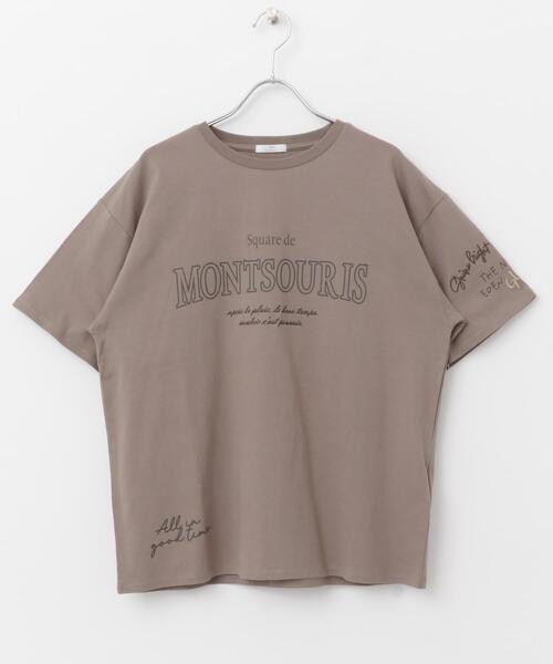 ITEMS URBANRESEARCH(アイテムズ アーバンリサーチ)の「ロゴ刺繍半袖Tシャツ(Tシャツ/カットソー・レディース・ホワイト/モカ/チャコールグレー・FREE)」の22枚目の写真