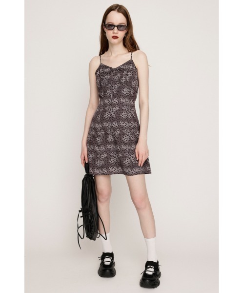LEOPARD SHORT CAMI OP レオパード ショート キャミワンピース