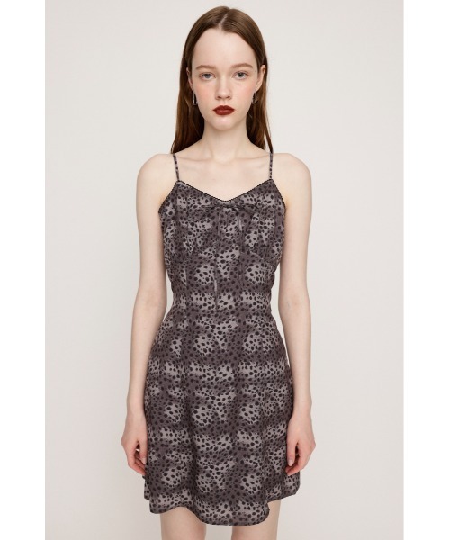 LEOPARD SHORT CAMI OP レオパード ショート キャミワンピース