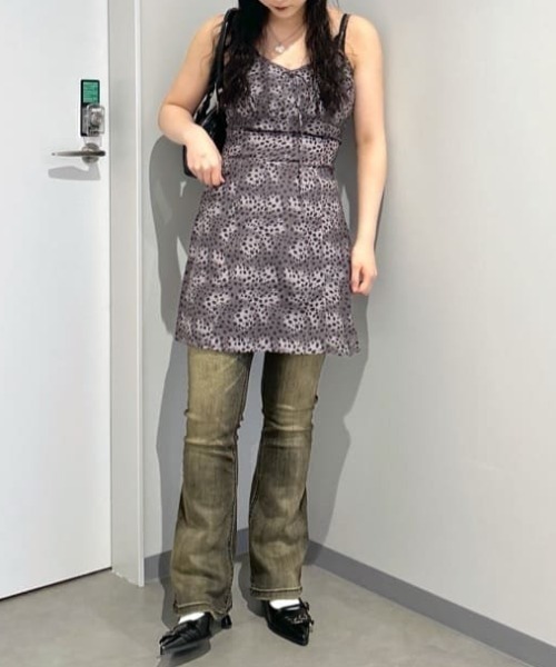 SLY(スライ)の「LEOPARD SHORT CAMI OP レオパード ショート キャミワンピース(ワンピース・レディース・ブラウン系その他2/ブラック系その他2・FREE)」の19枚目の写真