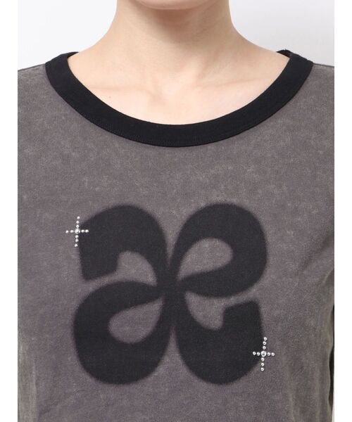 EMODA（エモダ）の「スタッズロゴTシャツ（Tシャツ/カットソー・レディース・ピンク/グレー/アイボリー・FREE）」の19枚目の写真