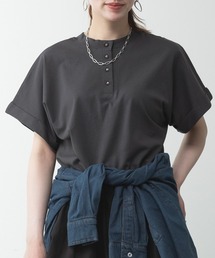 2wayデザインボタンカットソー
