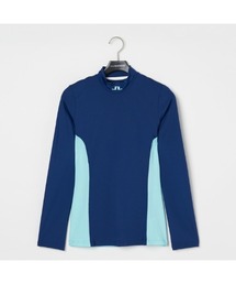 【J.LINDEBERG/GOLF】長袖モックネックシャツ