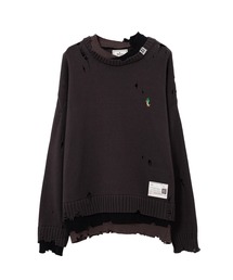 Maison Mihara Yasuhiro メッシュニットセーター ブラック Maison MIHARA YASUHIRO ONLINE STORE（ミハラヤスヒロ