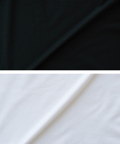 aquagarage(アクアガレージ)の「ダブルフリル袖異素材カットソー(Tシャツ/カットソー・レディース・ホワイト/ブラック・M/L)」の10枚目の写真