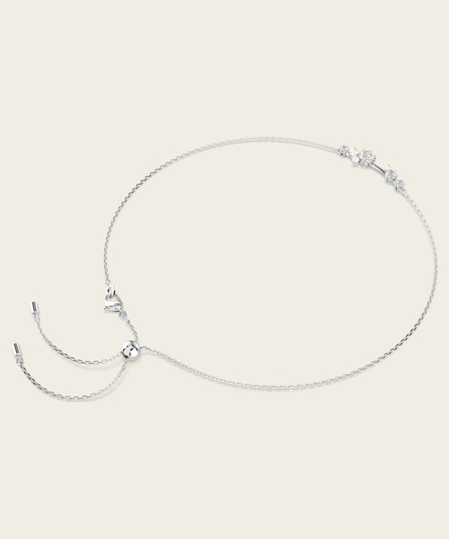 SWAROVSKI(スワロフスキー)の「【公式】【スワロフスキー】Constella ネックレス, クリスタル・パール, ラウンドカット, ホワイト, ロジウム・プレーティング(ネックレス・レディース・ホワイト・ONESIZE)」の3枚目の写真