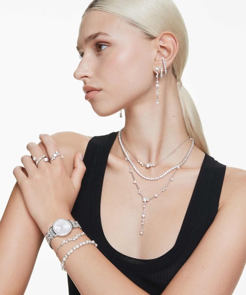 公式】【スワロフスキー】Constella ネックレス, クリスタル・パール