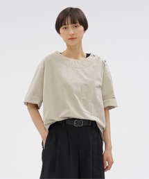 MHLマーガレットハウエル　半袖ブラウス マーガレットハウエル MHL. 半袖 シャツ ブラウス コットン 麻