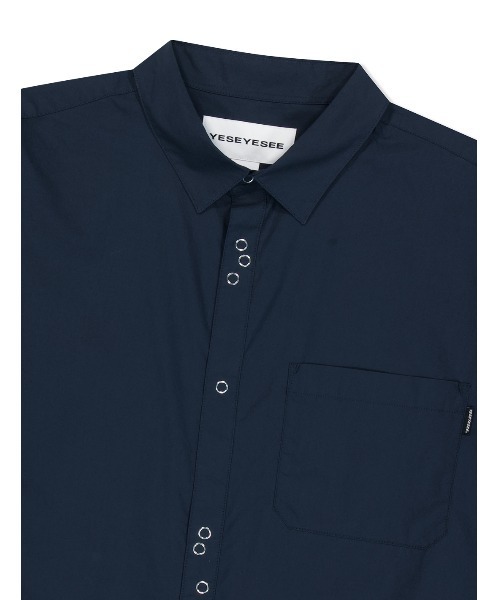 YESEYESEE（イエスアイシー）の「Pinnacle S/S Shirt（シャツ/ブラウス・メンズ・グレー/ネイビー・M/L/XL/S）」の14枚目の写真