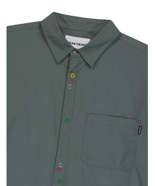 YESEYESEE（イエスアイシー）の「Pinnacle S/S Shirt（シャツ/ブラウス・メンズ・グレー/ネイビー・M/L/XL/S）」の6枚目の写真