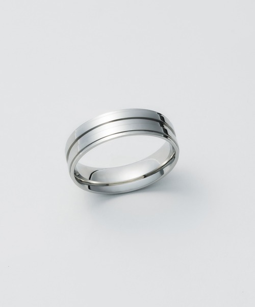 WYZ surgical stainless（ダブリューワイジィーサージカルステンレス）の「【 金属アレルギー対応 】サージカルステンレス ラインリング（リング・メンズ・シルバー・18号/20号）」の6枚目の写真