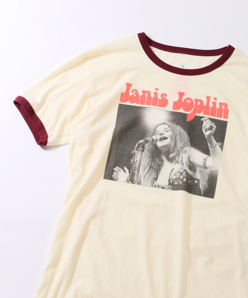 セール】BLUESCENTRIC 別注 リンガーT ”PEACE JANIS JOPLIN ”（Tシャツ