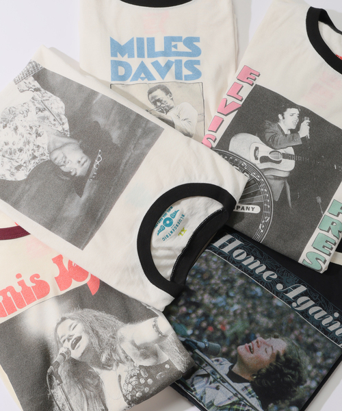 JOURNAL STANDARD relume（ジャーナルスタンダード　レリューム）の「BLUESCENTRIC 別注 リンガーT  ”PEACE JANIS JOPLIN ”（Tシャツ/カットソー・メンズ・ホワイト系その他・X-LARGE/LARGE）」の2枚目の写真