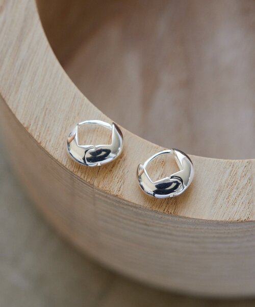 ear PAPILLONNER イアパピヨネ CZ ピアス シルバー WEB＆一部店舗限定/スターリングシルバー使用》小粒パールピアス