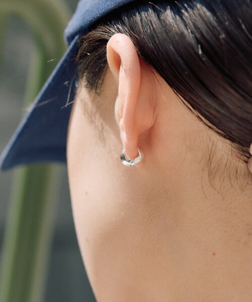 ear PAPILLONNER イアパピヨネ CZ ピアス シルバー スターリングシルバー使用》ミニカゴピアス（ピアス（両耳用