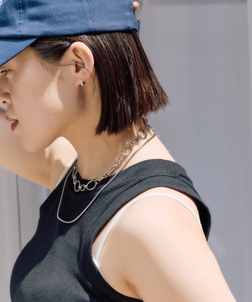 ear PAPILLONNER（イアパピヨネ）の「《スターリングシルバー使用》ミニカゴピアス（ピアス（両耳用）・レディース・シルバー系その他4/ゴールド系その他6・FREE）」の4枚目の写真