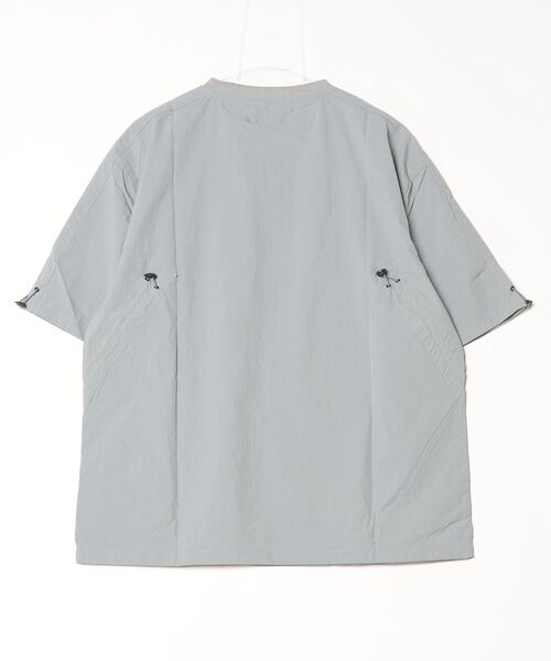 MMMM(エムエムエムエム)の「MMMM/ナイロンワッシャーシャーリングTEE(Tシャツ/カットソー・メンズ・グレー/ブラック・X-LARGE/LARGE/MEDIUM)」の3枚目の写真
