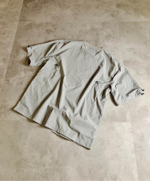 MMMM(エムエムエムエム)の「MMMM/ナイロンワッシャーシャーリングTEE(Tシャツ/カットソー・メンズ・グレー/ブラック・X-LARGE/LARGE/MEDIUM)」の8枚目の写真