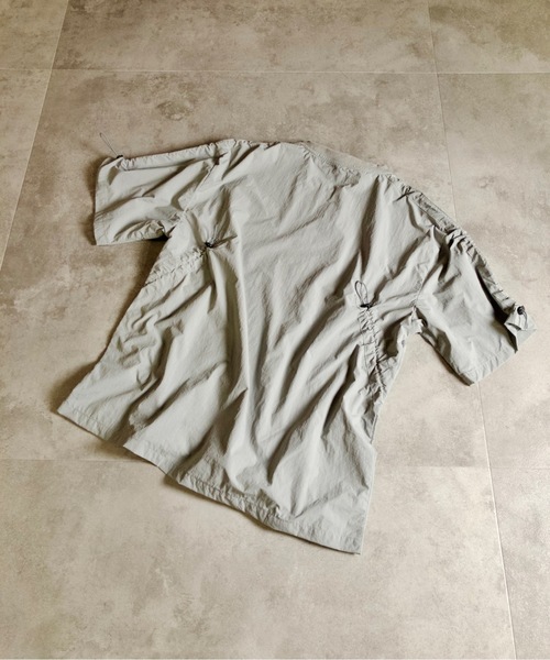 MMMM(エムエムエムエム)の「MMMM/ナイロンワッシャーシャーリングTEE(Tシャツ/カットソー・メンズ・グレー/ブラック・X-LARGE/LARGE/MEDIUM)」の9枚目の写真