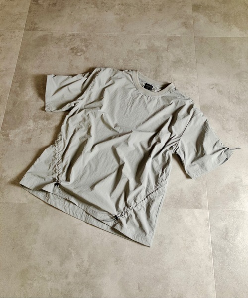 MMMM(エムエムエムエム)の「MMMM/ナイロンワッシャーシャーリングTEE(Tシャツ/カットソー・メンズ・グレー/ブラック・X-LARGE/LARGE/MEDIUM)」の10枚目の写真