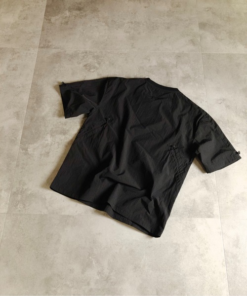 MMMM(エムエムエムエム)の「MMMM/ナイロンワッシャーシャーリングTEE(Tシャツ/カットソー・メンズ・グレー/ブラック・X-LARGE/LARGE/MEDIUM)」の4枚目の写真