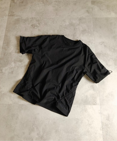 MMMM(エムエムエムエム)の「MMMM/ナイロンワッシャーシャーリングTEE(Tシャツ/カットソー・メンズ・グレー/ブラック・X-LARGE/LARGE/MEDIUM)」の6枚目の写真