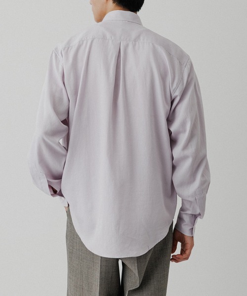 ADAM ET ROPE'(アダムエロペ)の「ソフト コットン ドレープ シャツ(シャツ/ブラウス・メンズ・ダークラベンダー/オフホワイト/ブラック/ブルー系その他4・M/L)」の11枚目の写真