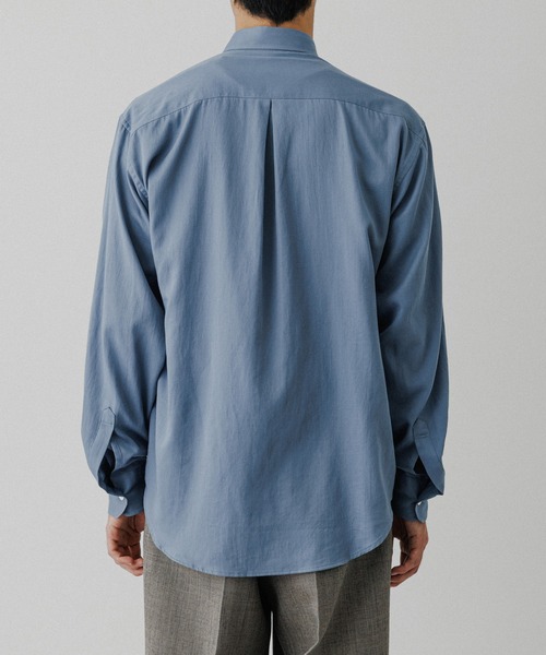 ADAM ET ROPE'(アダムエロペ)の「ソフト コットン ドレープ シャツ(シャツ/ブラウス・メンズ・ダークラベンダー/オフホワイト/ブラック/ブルー系その他4・M/L)」の16枚目の写真