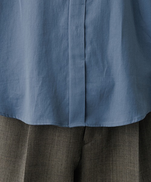 ADAM ET ROPE'(アダムエロペ)の「ソフト コットン ドレープ シャツ(シャツ/ブラウス・メンズ・ダークラベンダー/オフホワイト/ブラック/ブルー系その他4・M/L)」の21枚目の写真