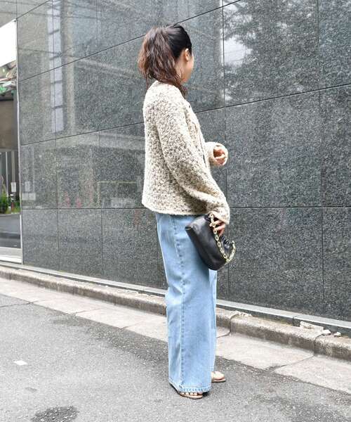 le.coeur blanc（ルクールブラン）の「《手洗い可能》TORRAZZO DONNAツイードニットジャケット（その他アウター・レディース・ベージュ・38）」の9枚目の写真