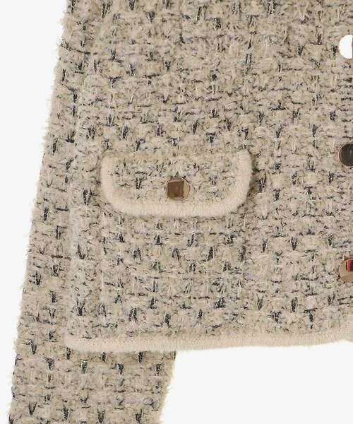 le.coeur blanc（ルクールブラン）の「《手洗い可能》TORRAZZO DONNAツイードニットジャケット（その他アウター・レディース・ベージュ・38）」の14枚目の写真