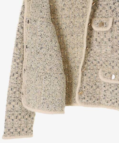 le.coeur blanc（ルクールブラン）の「《手洗い可能》TORRAZZO DONNAツイードニットジャケット（その他アウター・レディース・ベージュ・38）」の15枚目の写真
