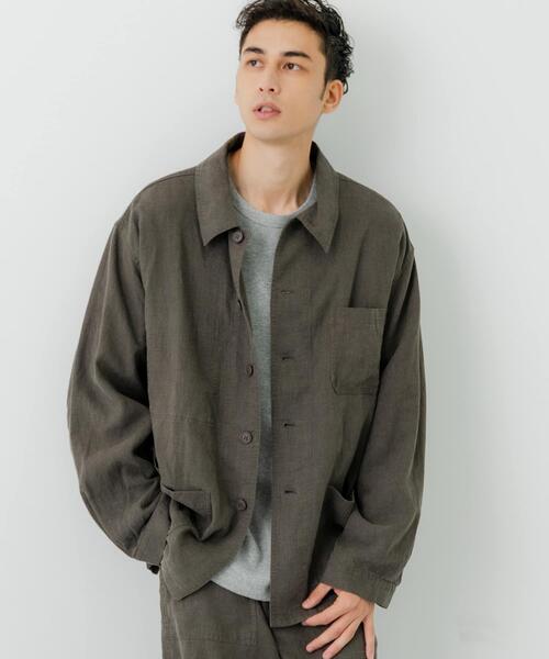 URBAN RESEARCH(アーバンリサーチ)の「『別注』LE VETEMENT ATLANTIQUE×UR ワークジャケット(カバーオール・メンズ・ブラック/チャコールグレー・MEDIUM/LARGE)」の14枚目の写真