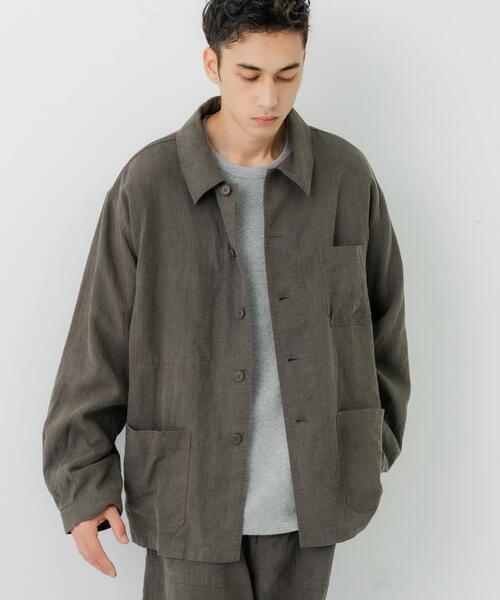 URBAN RESEARCH(アーバンリサーチ)の「『別注』LE VETEMENT ATLANTIQUE×UR ワークジャケット(カバーオール・メンズ・ブラック/チャコールグレー・MEDIUM/LARGE)」の13枚目の写真