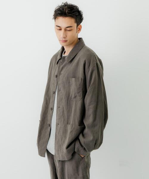 URBAN RESEARCH(アーバンリサーチ)の「『別注』LE VETEMENT ATLANTIQUE×UR ワークジャケット(カバーオール・メンズ・ブラック/チャコールグレー・MEDIUM/LARGE)」の12枚目の写真