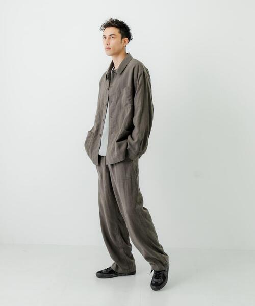 URBAN RESEARCH(アーバンリサーチ)の「『別注』LE VETEMENT ATLANTIQUE×UR ワークジャケット(カバーオール・メンズ・ブラック/チャコールグレー・MEDIUM/LARGE)」の7枚目の写真