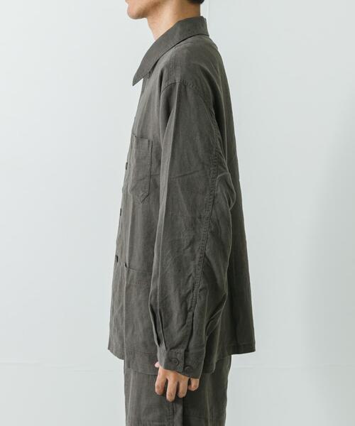 URBAN RESEARCH(アーバンリサーチ)の「『別注』LE VETEMENT ATLANTIQUE×UR ワークジャケット(カバーオール・メンズ・ブラック/チャコールグレー・MEDIUM/LARGE)」の3枚目の写真