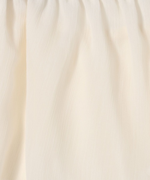 mysty woman（ミスティウーマン）の「2WAY楊柳シアーブラウス　588567（シャツ/ブラウス・レディース・ダークブラウン/オフホワイト/モカ・FREE）」の19枚目の写真