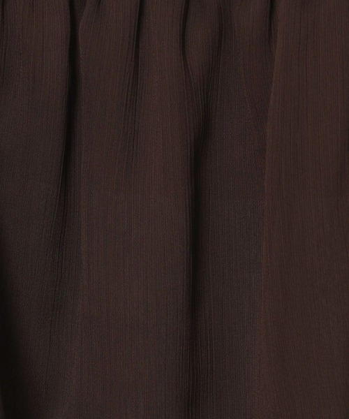 mysty woman（ミスティウーマン）の「2WAY楊柳シアーブラウス　588567（シャツ/ブラウス・レディース・ダークブラウン/オフホワイト/モカ・FREE）」の21枚目の写真