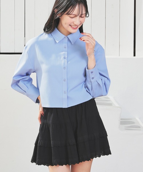 Honeys(ハニーズ)の「ネクタイ付シャツ(シャツ/ブラウス・レディース・ホワイト/グレー系その他/ブラック×ホワイト/ブルー系その他3・L/M/S)」の17枚目の写真