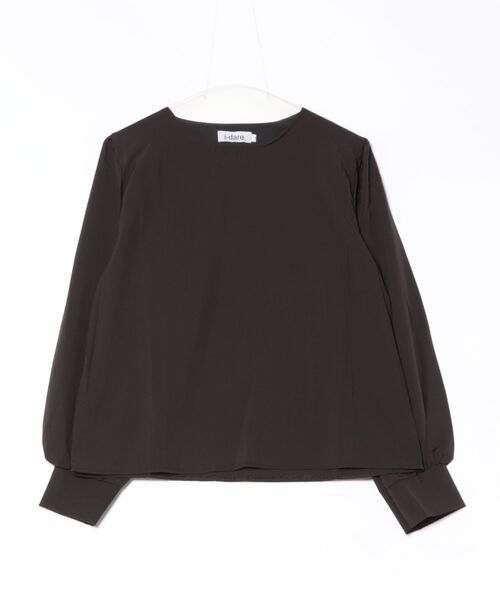 i-dare(アイディア)の「【i-dare】ラウンドネック パフスリーブ 長袖 ブラウス(シャツ/ブラウス・レディース・ホワイト/ブルー/ブラック・X-LARGE/LARGE/MEDIUM/SMALL)」の6枚目の写真